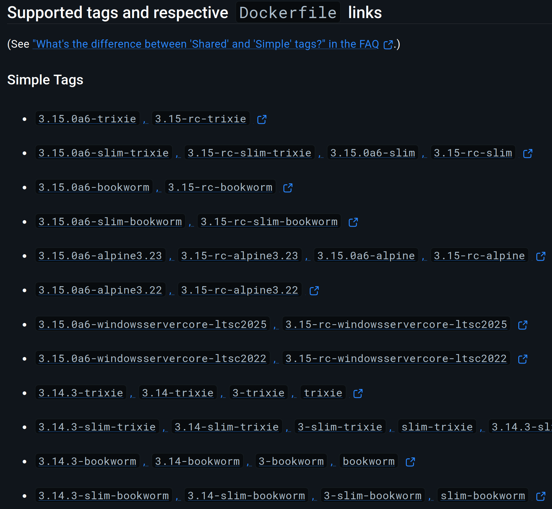 Figure 1. 어떤 파이썬 컨테이너가 있나 살펴봅시다 (simple tags)